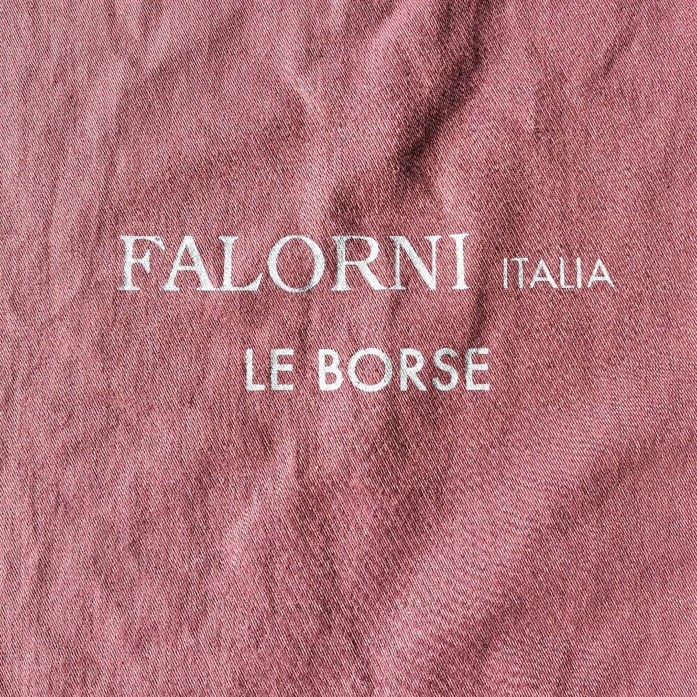 Original Falorni Italia Le Borse F1396 Woven Leather Tote Bag w/Zip Pouch Mocha - Picture 16 of 16